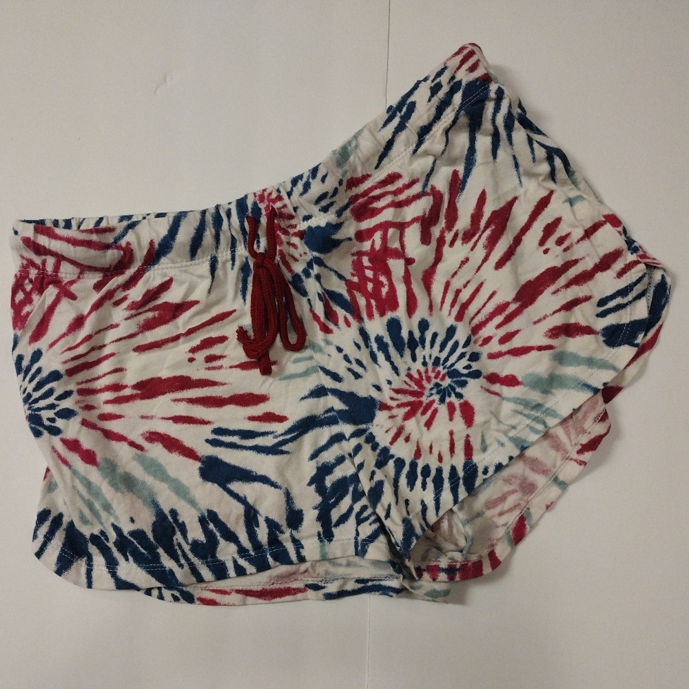 Secret Treasures Pink & Blue Tye Dye Shorts.